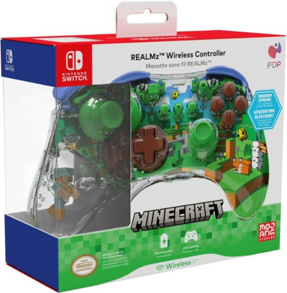 PDP REALMZ WIRELESS CONTROLLER MINECRAFT FOREST (SWITCH/LITE/OLED) PDP REALMZ WIRELESS CONTROLLER MINECRAFT FOREST (SWITCH/LITE/OLED)